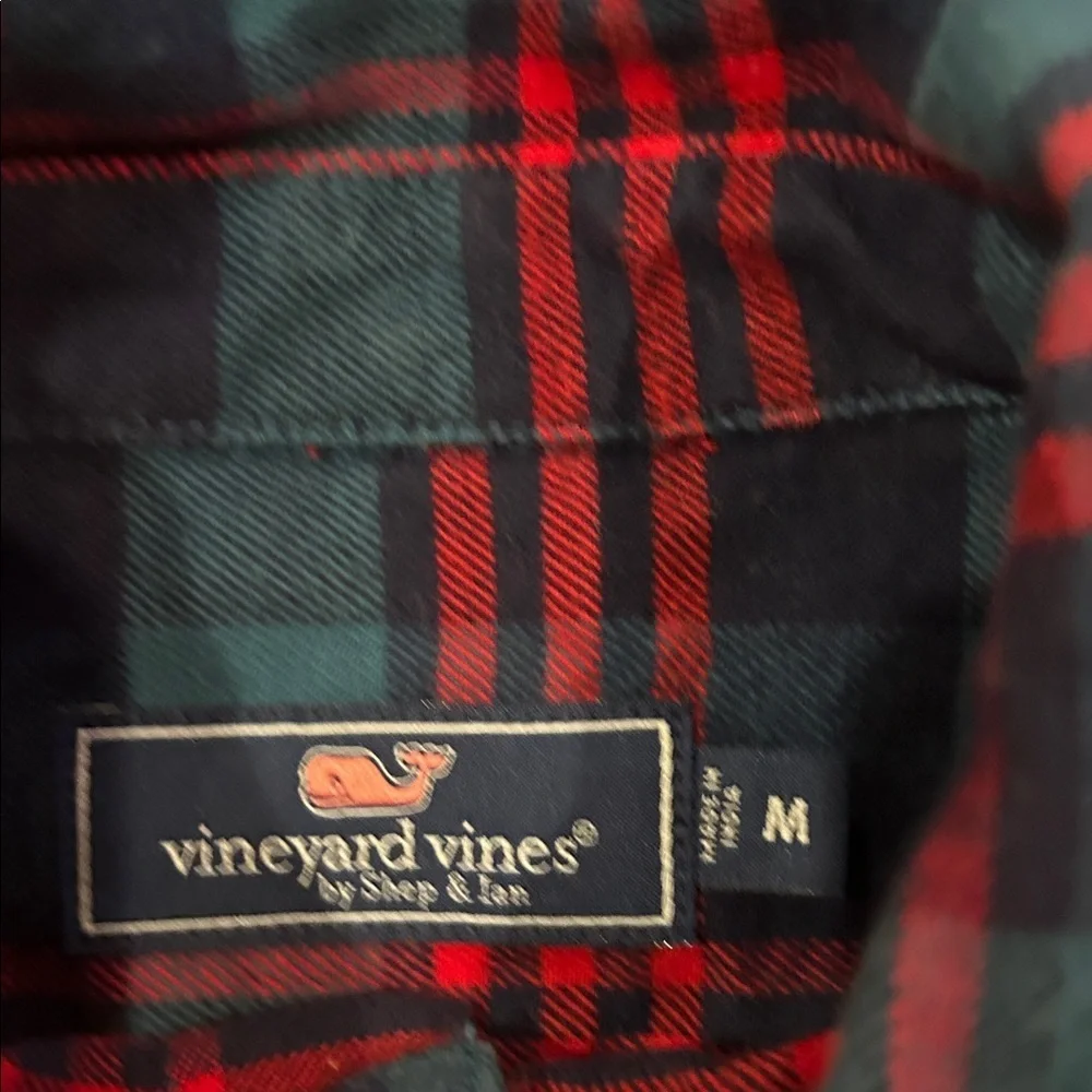 Vineyard Vines Men's Plaid Shirt - Blue, Green and Red